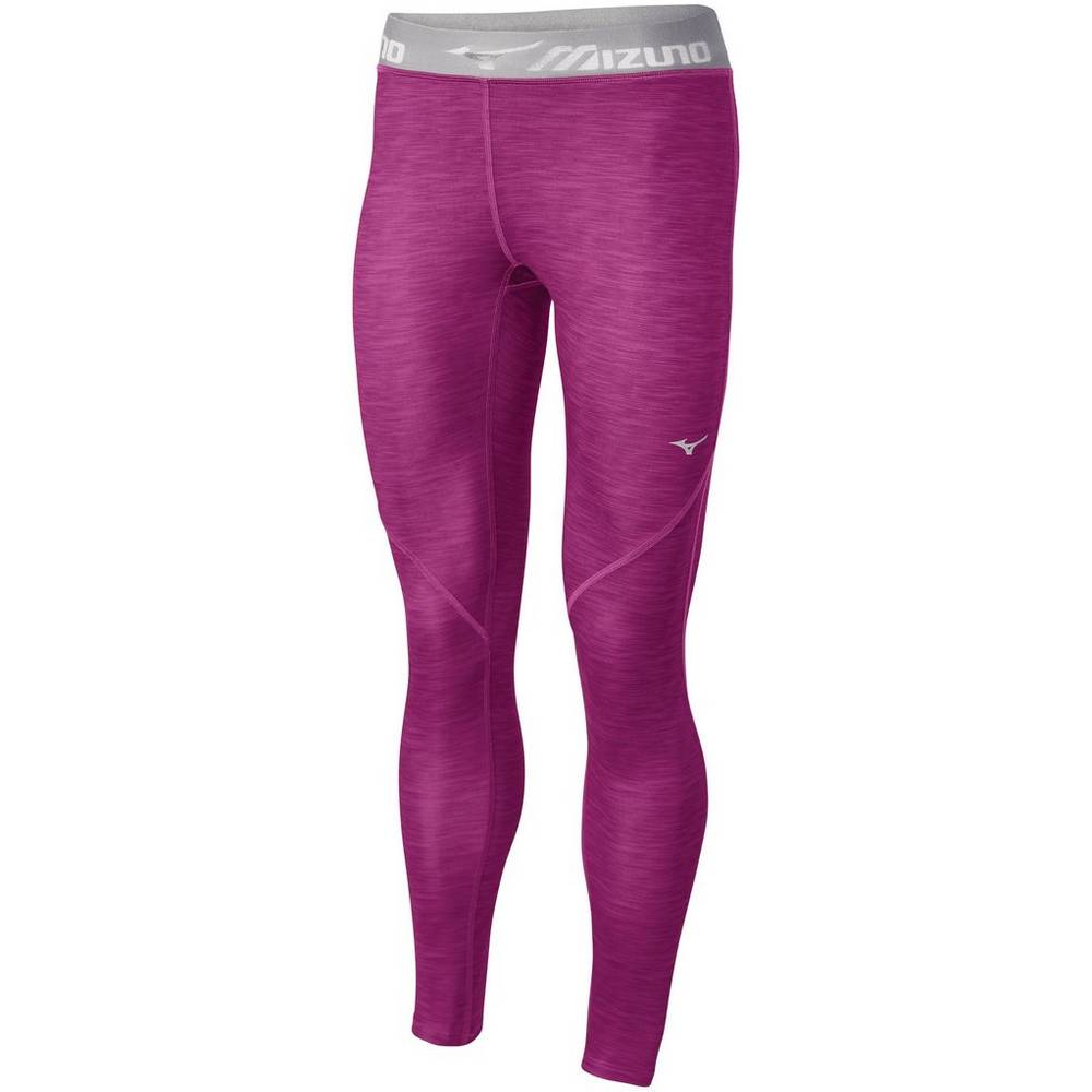 Mizuno Women's Impulse Print Long Running Tights Purple (421736-TKU)